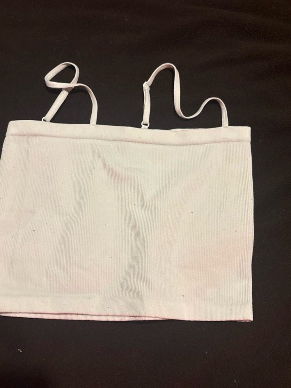 Bozzolo White Ribbed Tank Top